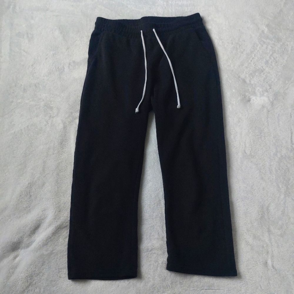 H&M Divided Crop Sweatpants Size Small Black